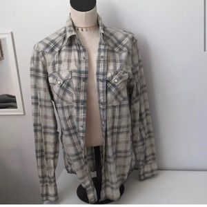 American Eagle 🦅 Plaid Button Down Shirt